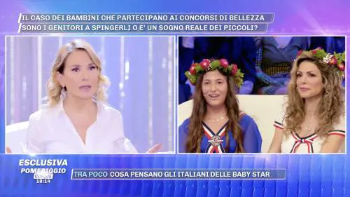 Barbara d'Urso allontana dallo studio Perla Maria, figlia della Monsè