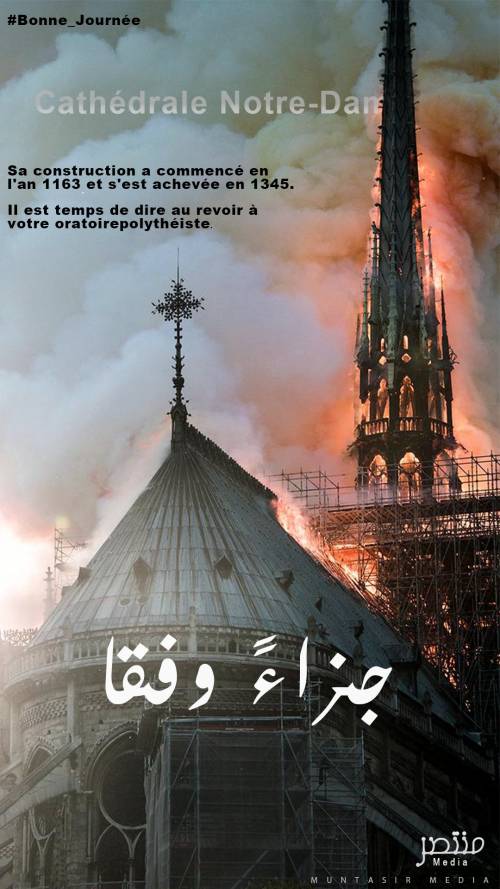 Incendio di Notre Dame: all'esultanza jihadista, una risposta di fede