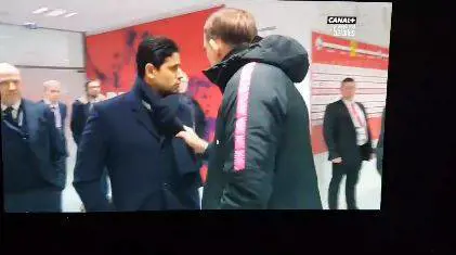 Psg a nervi tesi: Tuchel prende per la sciarpa Nasser Al-Khelaifi