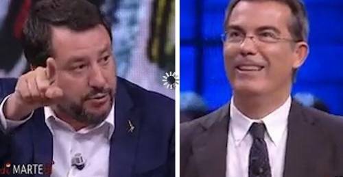 I duelli tra Salvini e Floris nello studio di DiMartedì