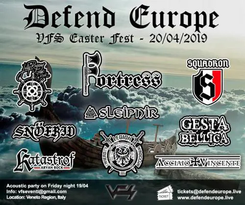 In mille dall'Europa al concerto di band nazi rock per il compleanno di Hitler