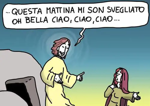 Gesù ora diventa "partigiano". E per il prete canta "Bella Ciao"