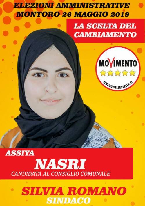 La candidata con il velo I Cinque stelle copiano il Pd