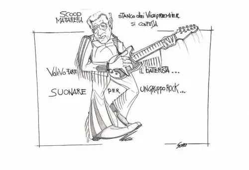 La vignetta del giorno - Mattarella rockstar