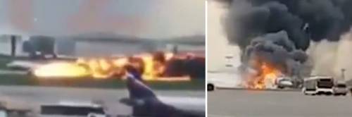 Mosca, l'aereo è palla di fuoco: "41 morti e decine di feriti"
