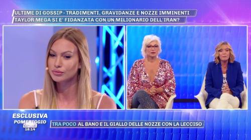 Taylor Mega: "Io fidanzata con un milionario? Non commento"