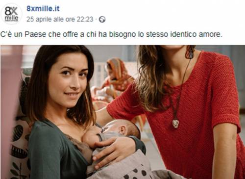 Bufera sullo spot per l'8xmille: pubblicità per le famiglie gay?