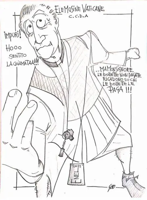 La vignetta del giorno - Elemosine vaticane