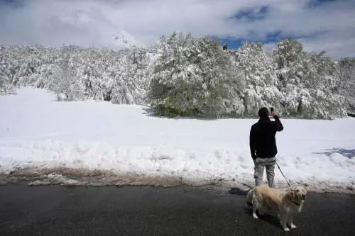 Neve a primavera in Corsica