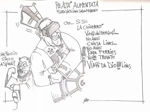 La vignetta del giorno - Vaticano e la flotta salva migranti