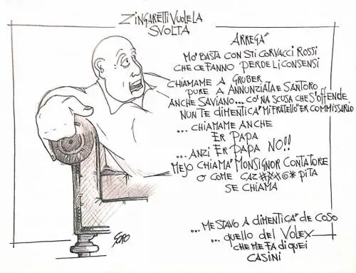 La vignetta del giorno: Zingaretti vuole la svolta