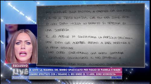 Il "finto" figlio adottivo di Pamela Prati costretto a fingere un tumore alla gola