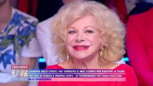 Sandra Milo: “Ho odiato l'uomo che ha pagato i miei debiti"