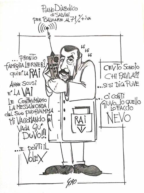 La vignetta del giorno: il piano diabolico di Salvini