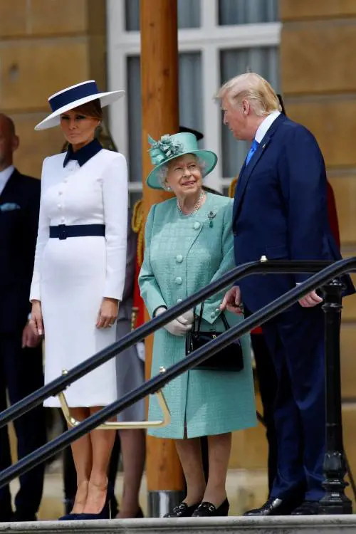 Il Presidente Trump alla cerimonia di benvenuto a Buckingham Palace 