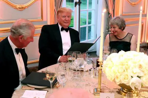 Il Presidente Trump e la cena di gala alla Winfield House