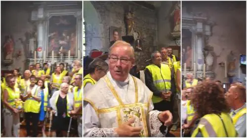 Prete intona coro a messa: "Macron, testa di c***o". E ora finisce a processo