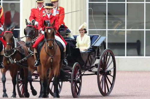 Una guardia reale sviene durante il Troopping The Colour 2019