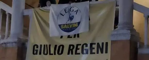 Lega festeggia coprendo lo striscione per Regeni: polemica a Ferrara