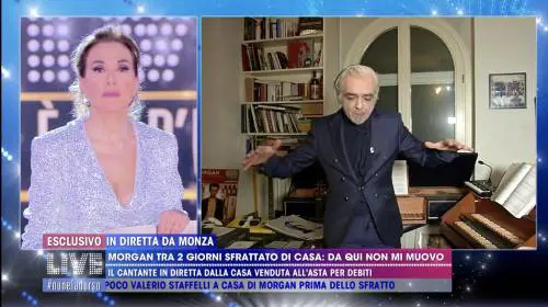 Morgan sfrattato da casa si scaglia contro il post di Asia Argento: “Maestra di tossicodipendenza”