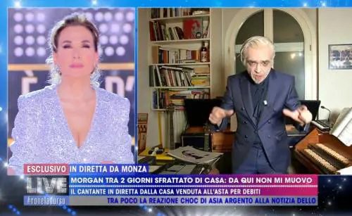 Live, Morgan sfrattato da casa: "Vado in un luogo dell'immaginazione"