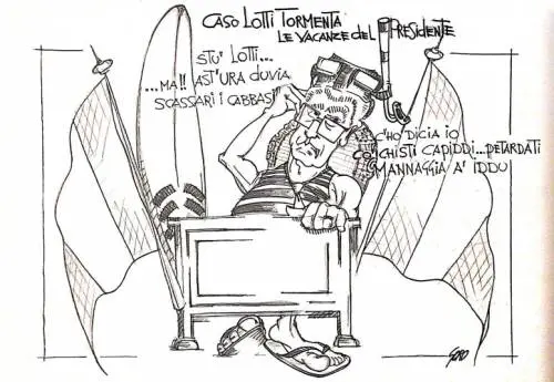 La vignetta del giorno - Le vacanze di Mattarella e il caso Lotti