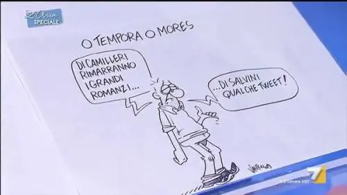 Vauro "sciacallo" su Camilleri: "Ecco cosa resterà di Salvini..."