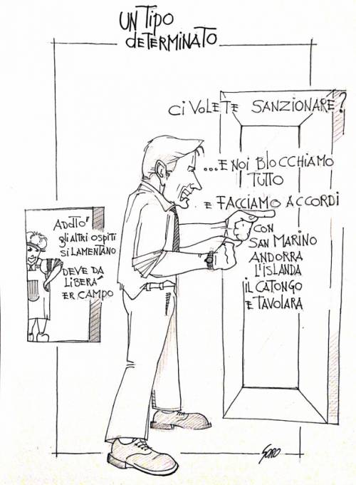 La vignetta del giorno - Conte si prepara all'incontro con l 'Europa