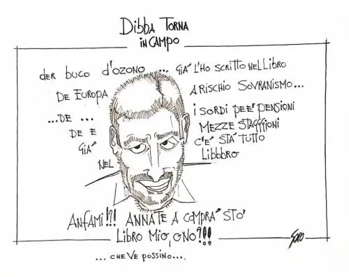 La vignetta del giorno - Dibba torna in campo