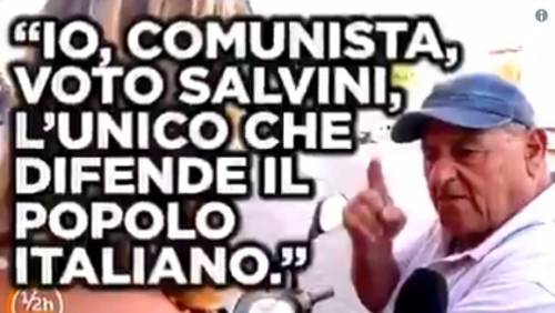 "Sono comunista, ma oggi voto Salvini: è l'unico che ci difende"