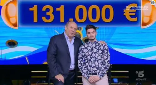 Nicolò, il campione di Caduta Libera, vince altri 131 mila euro