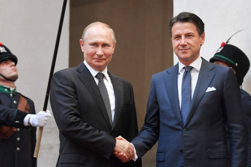 Putin incontra Mattarella: poi vertice con Conte a Palazzo Chigi