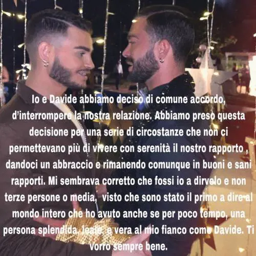 Cristian Imparato si separa dal suo fidanzato: "Ti vorrò sempre bene"