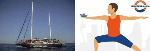 Mediterranea, lezioni di yoga per sfidare (ancora) Salvini