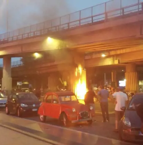 Rissa tra clochard con rogo alla stazione Tiburtina