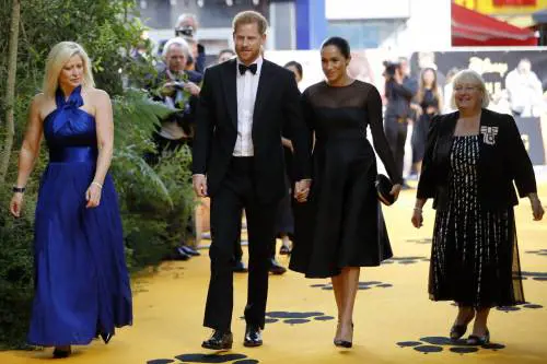 Meghan Markle e il Principe Harry alla première de "Il Re Leone": foto