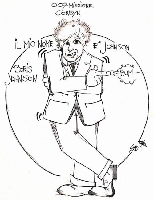 La vignetta del giorno - 007 missione Corbyn