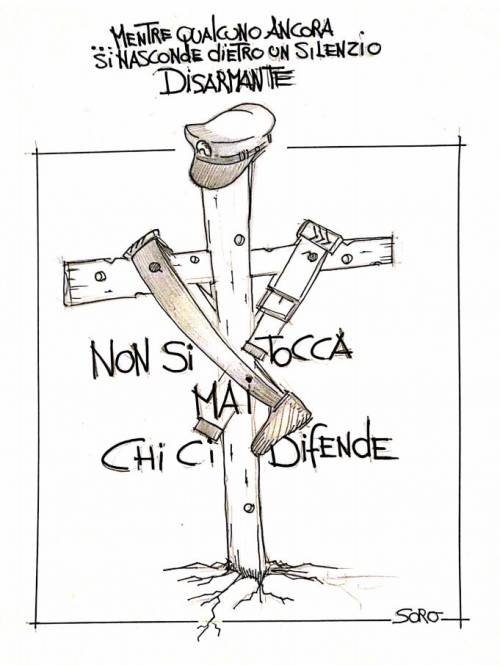 La vignetta del giorno: non si tocca chi ci difende