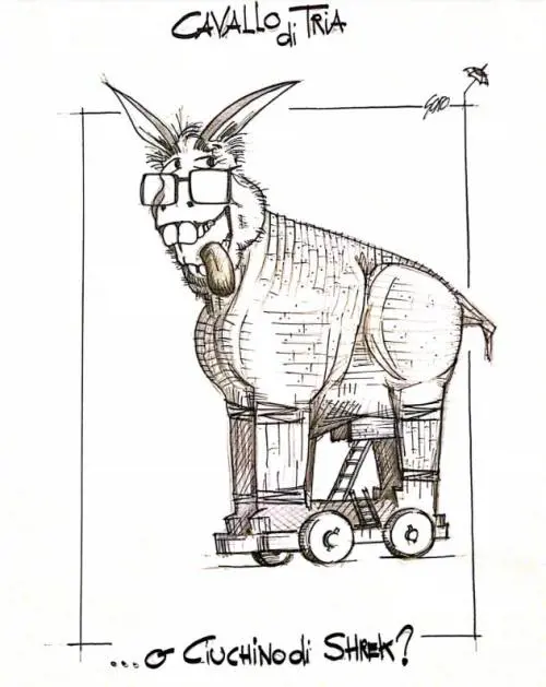 La vignetta del giorno: cavallo di Tria o ciuchino di Shrek?