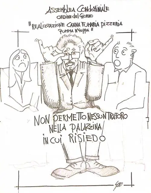 La vignetta del giorno: Toninelli all'assemblea condominiale