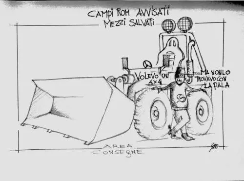 La vignetta del giorno: campi rom avvisati