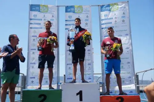 Traversata dello Stretto: sul podio un carabiniere