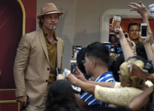 Brad Pitt sul red carpet del nuovo film "C'era una volta a Hollywood"