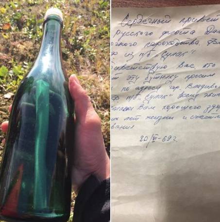 Alaska, capitano affida messaggio alla bottiglia ritrovata 50 anni dopo