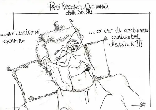 La vignetta del giorno - Prodi e il richiamo della sinistra