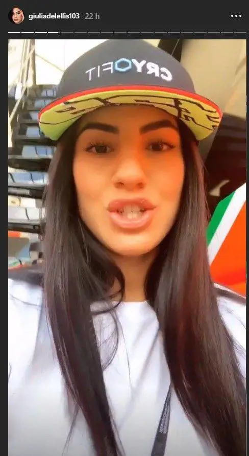 Giulia De Lellis in ansia per Andrea Iannone