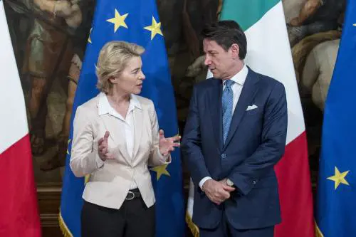 Von der Leyen avvisa l'italia: "Gualtieri conosce le aspettative"
