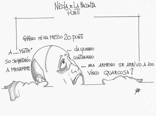 La vignetta del giorno: il Pd e la raccolta punti