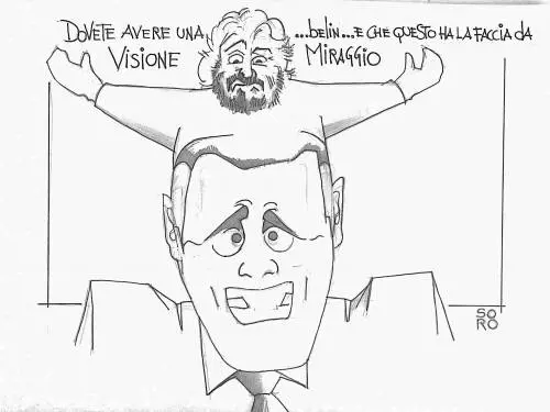 La vignetta del giorno: la visione di Grillo