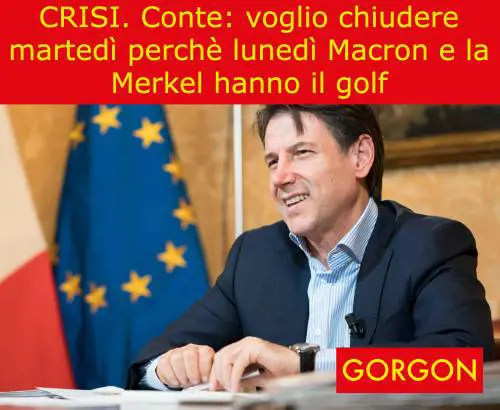 La vignetta del giorno: Conte e il golf di Macron